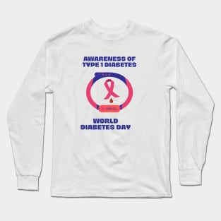 Awareness of type 1 diabetes Long Sleeve T-Shirt